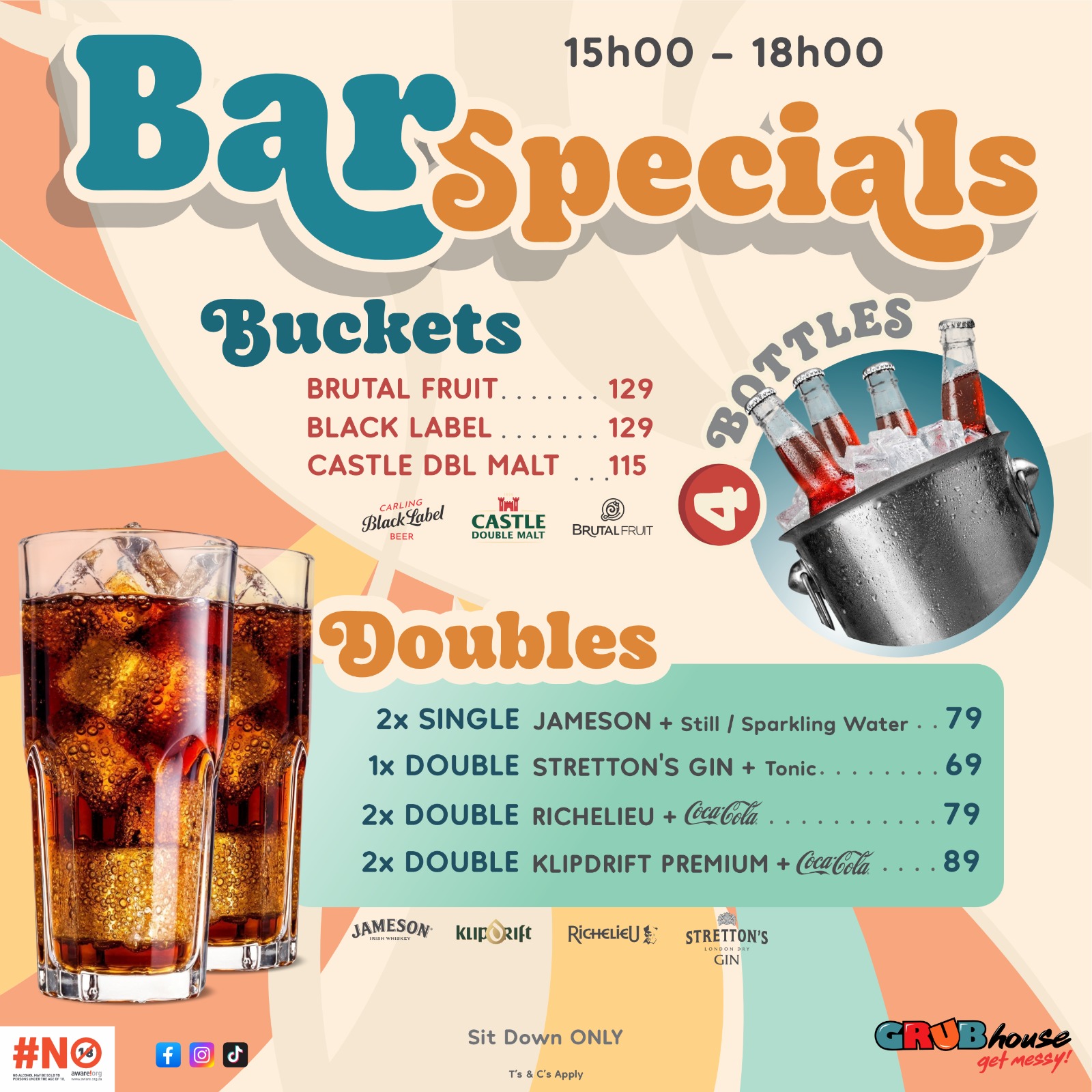 Bar Specials at GRUBhouse