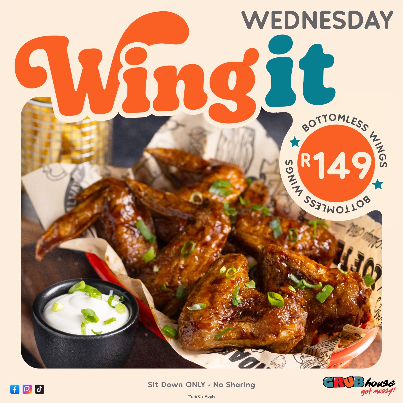 Wednesday Wing It at GRUBhouse